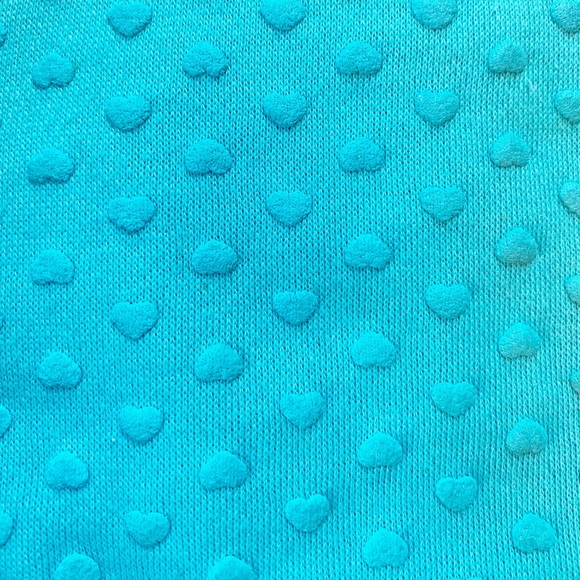 Vintage 80s Winners Choice Sky Blue Sweetheart Sweater - Picture 8 of 9